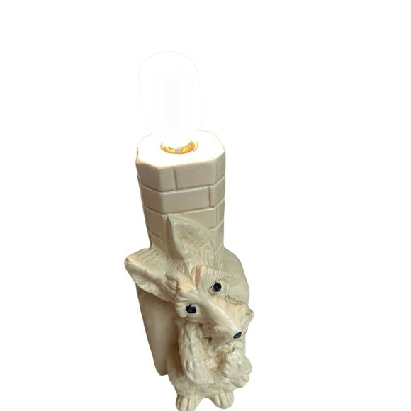 Vintage Night Light Lamp Scotty Dog Whimsical Design 1940 6 1/2" X 3 1/2" - Picture 3 of 8